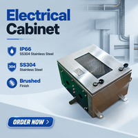 Boîtier de distribution électrique industriel en acier inoxydable SS304, étanche IP66, 220V 10A, certifié CE pour la commande et l'automatisation électrique