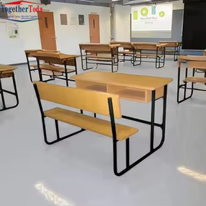Proveedores de Fábrica de Muebles Escolares, Juego de Escritorio de Estudio de Madera para Niños, Escritorios y Bancos Escolares Unidos, Escritorio y Silla Duraderos - Product Image 3