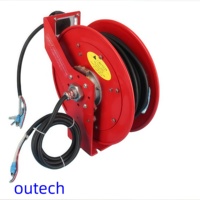 Carrete de Cable Automático Outech de Acero Inoxidable con Motor, Retráctil, de 2m-300m de Longitud para Grúa