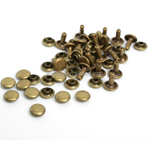 <span class=keywords><strong>Rivet</strong></span> à double capuchon en laiton antique de 8 mm en gros <span class=keywords><strong>pour</strong></span> sac à main - Product Image 2