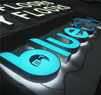 Enseigne publicitaire Daco pour hall d'accueil, enseigne LED 3D rétroéclairée, conception gratuite, OEM, montage mural intérieur, acier inoxydable, directionnelle, pour hôpitaux