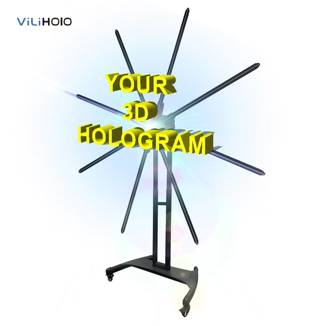 3d Hologram Fan 180CM Holographic Display Certificate Paper 3d Hologram Projector Machine for Advertising LED Fan Effect
