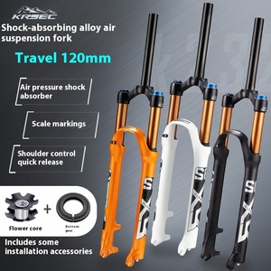 Horquilla Delantera para Bicicleta de Montaña Krsec, con Bloqueo Rápido, Amortiguación de Aire, Control de Línea Cónica Recta, Corona de Aluminio, Piezas de Ciclismo - Product Image 2
