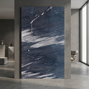 Grande dalle de grès nuage noir naturel flammé haute densité pour revêtement mural et sol moderne durable, surface lisse - Product Image 4