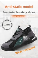 Nouvelles bottes de travail basses pour hommes, antistatiques, respirantes, résistantes à l'huile, résistantes aux chocs et aux perforations, pour l'industrie de la construction