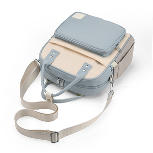 Nuevo bolso multifuncional informal versátil para mamá, gran capacidad, moda personalizada, bolsa de pañales para madre y bebé, mochila informal OEM para bebé - Product Image 4