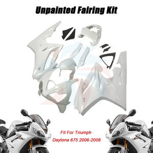 ชุดตัวถังแฟริ่งฉีดสีขาวไม่ลงสีสำหรับ<span class=keywords><strong>675</strong></span> <span class=keywords><strong>TRIUMPH</strong></span> <span class=keywords><strong>DAYTONA</strong></span> 2006 2008 <span class=keywords><strong>2007</strong></span>อุปกรณ์เสริมรถจักรยานยนต์ - Product Image 5