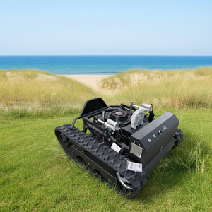 Robot tondeuse sans fil de qualité supérieure pour bricolage, rotation à 360°, essence, tout-terrain, télécommande, moteur 4 temps 224cc, 650W - Product Image 2