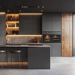 ตู้ติดผนังลายเกาะหรูหราทันสมัยสำหรับการปรับปรุงห้องครัวฝรั่งเศสแบบยุโรปสำหรับวิลล่าอพาร์ทเมนต์ไฟ Luxe สำหรับกลางแจ้ง - Product Image 2