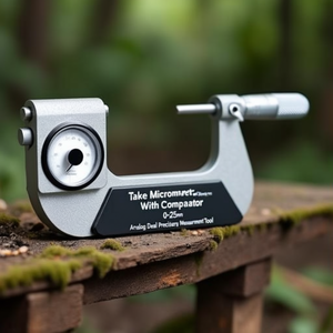 Take <b>Micrometer</b> With Comparator 0-25mm Analog Dial Precision Measurement Tool - Product Image 3