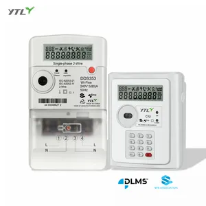YTL prepaid meter Split Type Single Phase 2 Wire Wireless communication STS digital energy meters