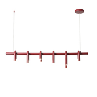 Luminaire suspendu en forme de U de style nordique moderne, barre longue en fer forgé pour la maison, le restaurant, l'hôtel, les lustres de bar