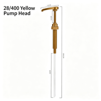 Pompe distributrice en plastique PP blanc 28-410 28-400 mm pour savon liquide, sauce, sirop, lotion, shampoing