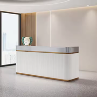 Comptoir de réception personnalisé, design moderne et luxueux, pour hôtel, hall, bureau, spa, caisse, salon de beauté