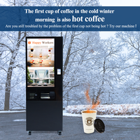 Distributeur automatique de café intelligent entièrement automatique avec système de gestion du cloud pour les entreprises