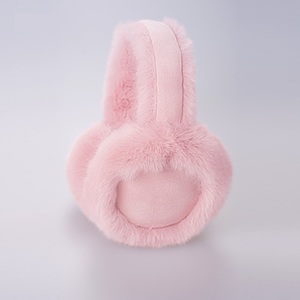 Nouveauté Automne-Hiver : Cache-oreilles pliables en peluche, chauds et tendance pour adultes, protection contre le froid, couleur unie - Product Image 5