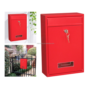 Buzón <span class=keywords><strong>de</strong></span> Metal <span class=keywords><strong>de</strong></span> Color negro para el hogar, caja <span class=keywords><strong>de</strong></span> <span class=keywords><strong>correos</strong></span> montada en la pared, con letras, para correo Postal - Product Image 2