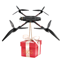 Drone FPV DroView à forte charge utile 13 15 pouces, avec VTX 3.3-6G 2.5-10W VRX 433 750Mhz Caméra TI/IR, Drone de course longue distance FPV