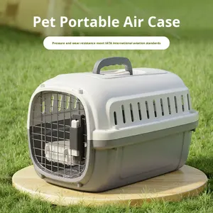 Grande valise rectangulaire robuste et portable pour animaux de compagnie, adaptée aux <span class=keywords><strong>chats</strong></span> et aux chiens <span class=keywords><strong>en</strong></span> voyage <span class=keywords><strong>en</strong></span> avion - Product Image 5