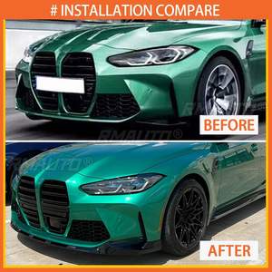 <b>For</b> 2021-2023 BMW G80 M3 G82 G83 M4 <b>Car</b> Front Bumper Lip Splitter <b>Diffuser</b> Spoiler Fender Carbon Fiber Style Glossy Black - Product Image 4