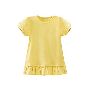 T-shirts pour filles, manches courtes à volants, coton personnalisé, vente en gros 2022 - Product Image 3