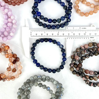 Bracelet en cristal naturel de haute qualité en gros Cristaux de pierres précieuses Bracelets de pierres de guérison