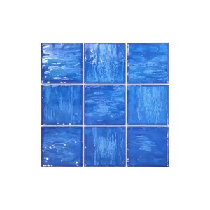 Nuovo blu <span class=keywords><strong>Mix</strong></span> piscina parete piastrelle di Design mosaico in ceramica naturale per il bagno Hotel decorazioni murali - Product Image 3