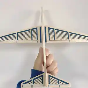 خشبية الطائرة لعبة الخشب الرقائقي الطائرة طوافة خشبية الطائرة