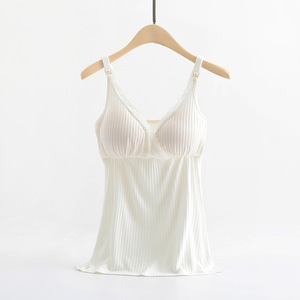 Gilet de sommeil de <span class=keywords><strong>maternité</strong></span> <span class=keywords><strong>pour</strong></span> femmes, soutien-gorge, vêtement <span class=keywords><strong>pour</strong></span> la nuit post-partum, taille Super grande, 3xl, Tops <span class=keywords><strong>d</strong></span>'<span class=keywords><strong>allaitement</strong></span> - Product Image 5