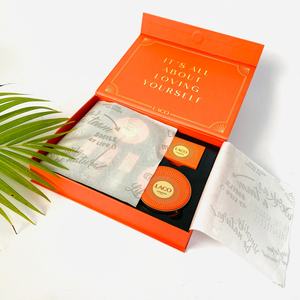 Papier d'art gaufré imprimé personnalisé haut de gamme papier fantaisie d'emballage kraft - Product Image 4