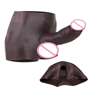 SXXY Pantalones con Pene Realista de 7.9cm*24.4cm para Hombre, Extensor de Pene de Silicona, Dildo Hueco, Producto Erótico para Adultos - Product Image 1