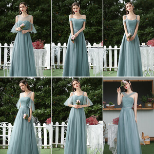Bridesmaid Dresses A-Line Tulle Sweetheart Neckline Natural Waist Zipper Closure For Women Graduation Party - Product Image 4