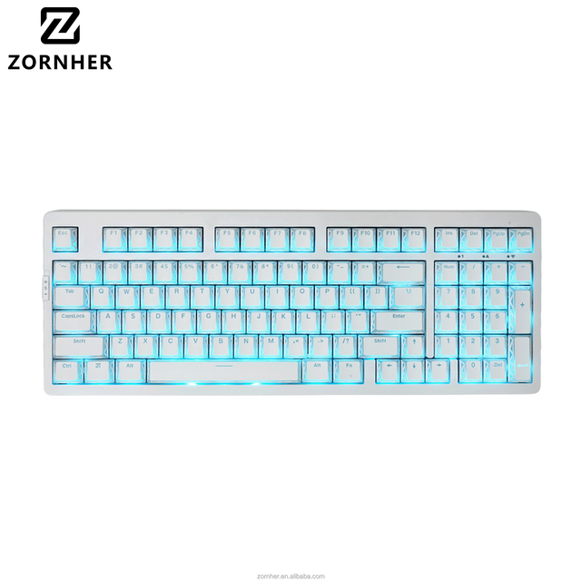 Zornher ZH980 Royal Light Mechanical Keyboard Tri-Mode Custom Programmable RGB Backlit Hot Swap Gaming Keyboard for Game&Office