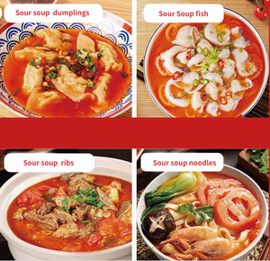 Base de soupe aigre rouge du Guizhou, paquet de 372g, bouillon de tomate fermenté, saveur de légumes et de fruits, pour soupe de poisson et de bœuf, sans OGM - Product Image 4