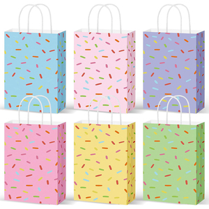Sacchetti Regalo in Carta a Tema Ciambella Gelato con Coriandoli e Manici per Compleanni, Matrimoni, Natale, Baby Shower e Feste - Product Image 1
