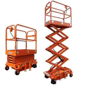 Mini Plataforma Elevadora Hidráulica Móvil de 3m/4.8m, Capacidad de Carga 300kg, para Construcción, Decoración y Trabajos Aéreos, Alquiler de Elevador de Tijera Hidráulico - Product Image 4