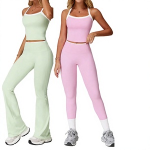 Women's Yoga 2-Piece Set Breathable Print Workout Tank Top & High Waist <b>Leggings</b> Active Wear Athletic Clothing - Product Image 4