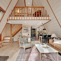 Pas cher Airbnb Modulaire Préfabriqué Eco Cadre en Bois Assemblé Maison Villa Conteneur Vivant Maisons Mobiles