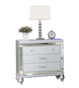 OE HOME Modern Wood Nightstand with 2 <b>Drawers</b> Eco-Friendly & Adjustable Storage for Home Bedroom - Product Image 3