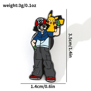 Expédition rapide Animal doux émail broche populaire japonais Anime métal Badge dessin animé film personnage épinglette - Product Image 5