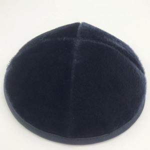 Judaica kippah ขนสัตว์เทียม yarke ตุรกี <span class=keywords><strong>yamaka</strong></span> สำหรับผู้ชาย kippot kipa ของขวัญสำหรับบาร์ Mitzvah 18ซม. - Product Image 4