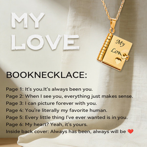 Collana con Ciondolo Apribile in Acciaio Inossidabile per Coppie, con Incisione a Lettera d'Amore, a Forma di Cuore, Medaglione per Sorella, Fratello, Mamma, Papà, Famiglia - Product Image 4