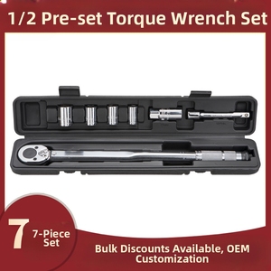 7 buah Set kunci pas torsi roda bergigi 1/2 inci alat perbaikan rel umum profesional - Product Image 2