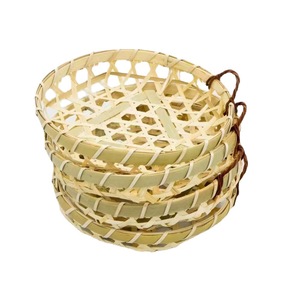 <b>Bamboo</b> Woven Basket Polygon Shape Food <b>Container</b> Kitchen Use - Product Image 3