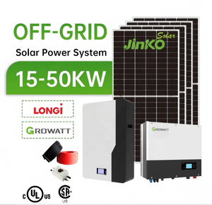 ระบบพลังงานแสงอาทิตย์แบบไฮบริด 5kW 6kW 8kW 10kW 12kW 16kW 20kW 30kW แบบออนกริด/ออฟกริด พร้อมแผงโซลาร์เซลล์ อินเวอร์เตอร์ และแบตเตอรี่ - Product Image 1