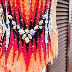 <span class=keywords><strong>Justaucorps</strong></span> de <span class=keywords><strong>Gymnastique</strong></span> Rythmique Enfant Fait Sur Mesure avec Strass Scintillants, Tenue de Compétition Professionnelle pour Danse et <span class=keywords><strong>Gymnastique</strong></span> <span class=keywords><strong>Artistique</strong></span> - Product Image 2