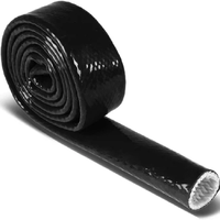 Manguito de protección térmica Línea de combustible Escudo térmico Manguera automática Protectores de cubierta de cable de bujía para coche y Cable de freno de telar de alambre automático