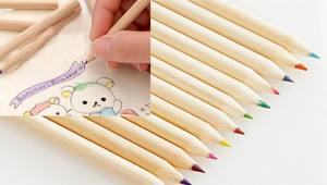 حقائب أقلام رصاص خشبية بنمط OEM أنبوب شفاف مع مجموعة شحذ غطاء ملون بشاشة عرض ترويجية - Product Image 4