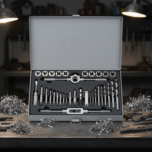 Jeu de tarauds et filières Fervi M036, outils de filetage métrique pour le travail des métaux - Product Image 3