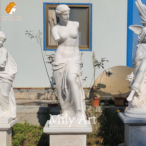 MILY intagliato a mano su misura scultura in pietra romana scultura famosa statua <span class=keywords><strong>di</strong></span> marmo bianco a grandezza naturale <span class=keywords><strong>di</strong></span> <span class=keywords><strong>venere</strong></span> De Milo - Product Image 6